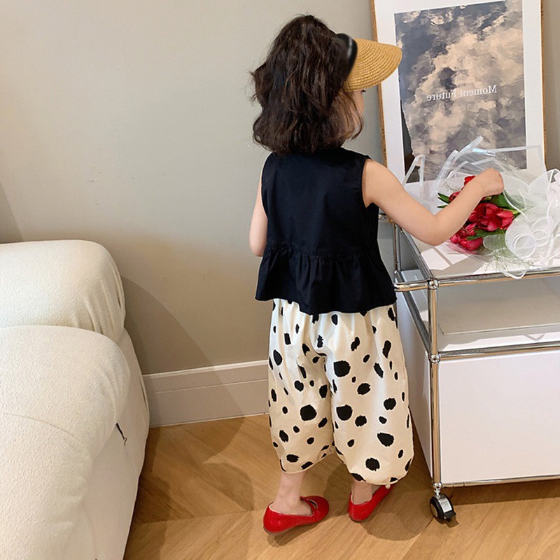 Set Áo Hai Dây Và Quần Ngắn Thời Trang Cho Bé Gái