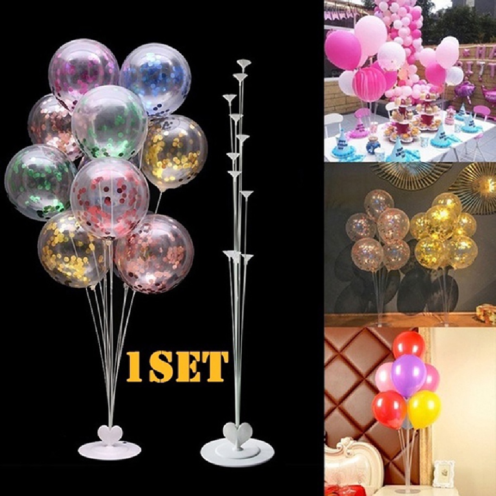 Giá Đỡ Bóng Bay Bằng Nhựa 7 / 11 Trong 1 Tiện Dụng Mới