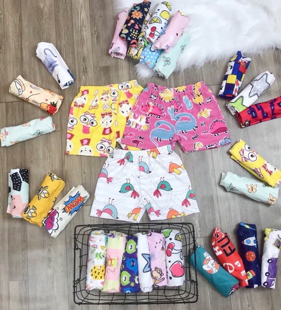 Set 10 Quần chục cotton giấy thái lan