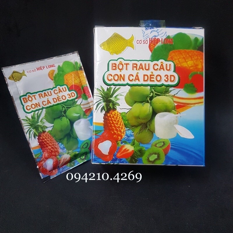 |NGON- RẺ- TIỆN| Bột Rau Câu CON CÁ DẺO gói 12g LÀM THẠCH NGON DẺO- Tổng kho nguyên liệu