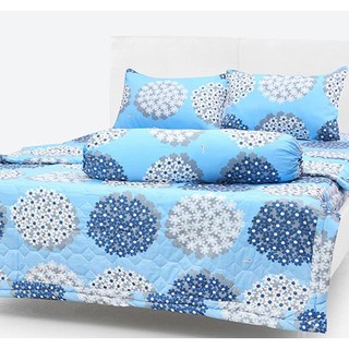 Bộ Drap 4 Món Cotton Thắng Lợi 1m/m2/m4/m6/m8 - Hoa Chấm Bi