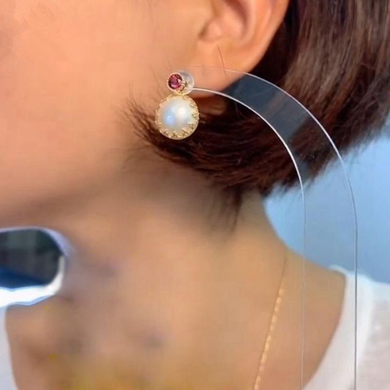 Set 10 Kẹp Cố Định Bông Tai Bằng Acrylic Trong Suốt