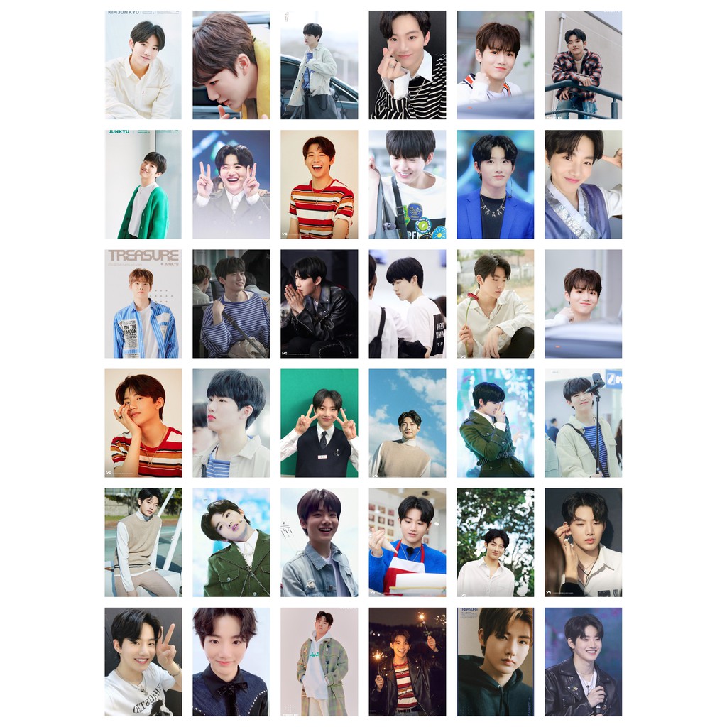 Lomo card 36 ảnh thành viên TREASURE - JUNKYU