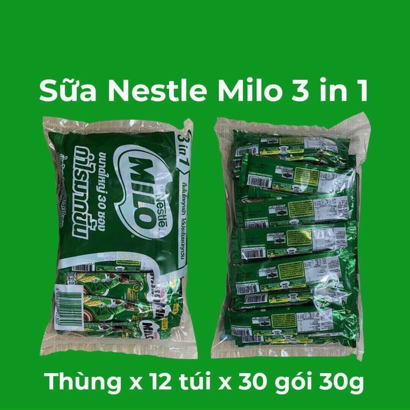 Sữa bột lúa mạch Milo Thái Lan 14k/ 2 gói ( 1 gói 30gr)
