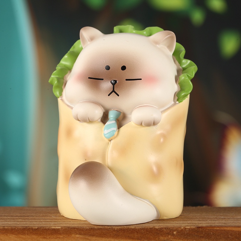 Mô hình Blind Box Mèo nhân viên văn phòng Ráp nhiều kiểu dáng, biểu cảm làm mô hình trang trí,quà tặng,đặt bàn làm việc