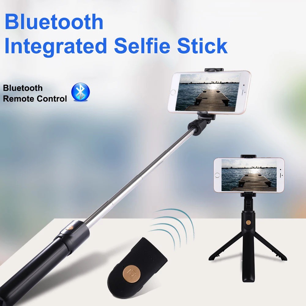 Gậy " tự sướng " Selfie Stick , quay phim , quay Vlog để bàn Bluetooth Tripod K07 ( kèm Shutte Button)