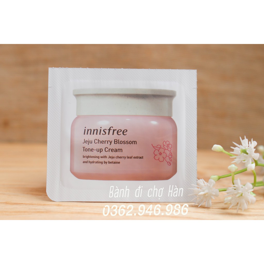 [2020] Sample Kem Dưỡng Innisfree Jeju Cherry Blossom Tone Up Cream 1ml | BigBuy360 - bigbuy360.vn