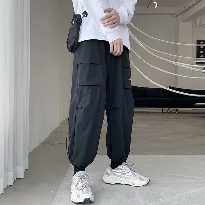 QuầN DàI ốNg RộNg MàU SắC đơN GiảN Có DâY RúT Phong CáCh HàN QuốC Cho Nam 2023 Xu HướNg MớI QuầN Legging Hip Hop | BigBuy360 - bigbuy360.vn