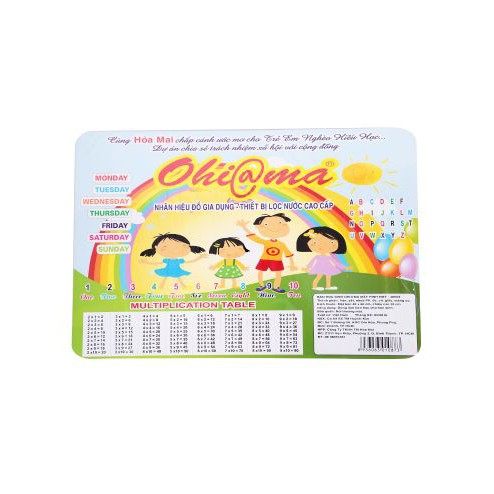 Bàn học sinh Ohi@ma HMT-4060X 40 x 60 cm (HÀNG CHÍNH HÃNG)