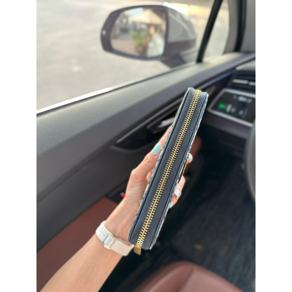 Ví Cầm Tay Di.or Size 20cm ĐEn, Ghi