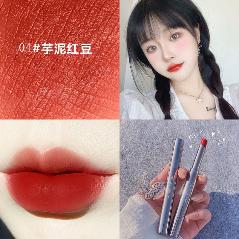 [Hàng mới về]Son kem lì MAGIC CASA chiết xuất thực vật tự nhiên làm mềm môi chống nước lâu trôi | BigBuy360 - bigbuy360.vn