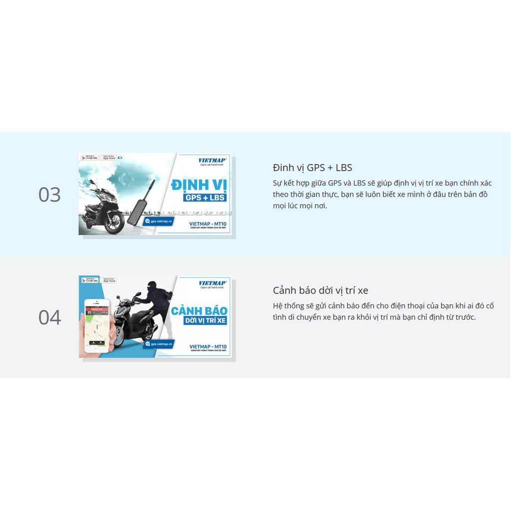 VIET MAP MT4G ĐỊNH VỊ GPS CHUYÊN DỤNG CHO XE MÁY / QUẢN LÝ XE 24/24H
