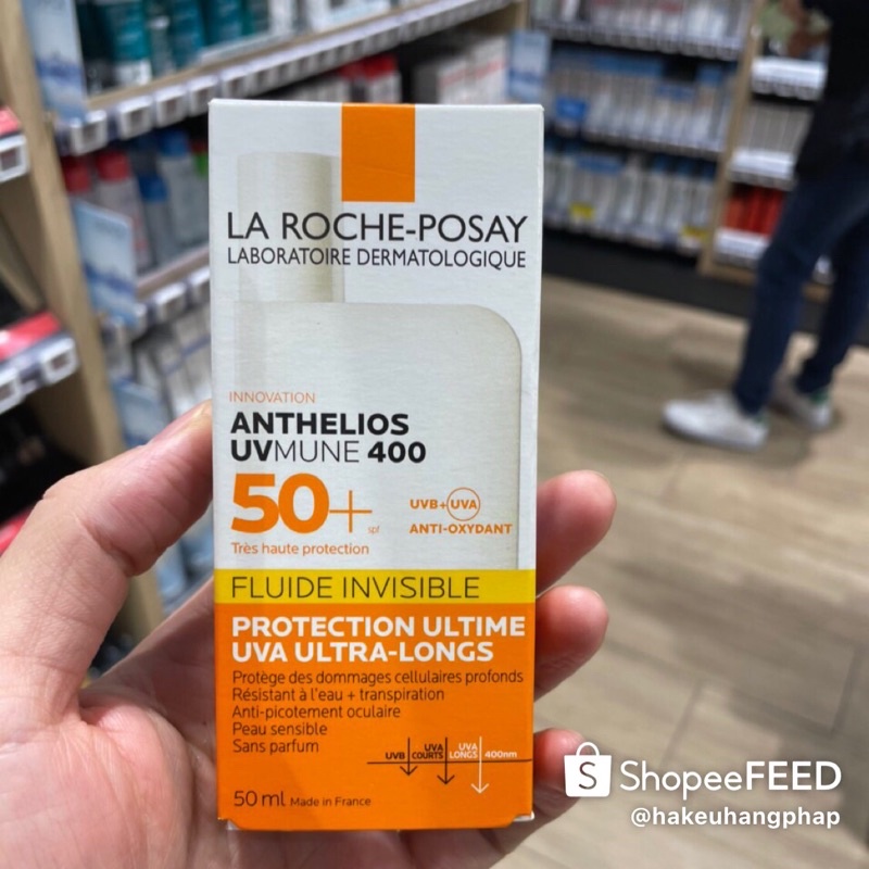Kem chống nắng La Roche Posay Anthelios Invisble Shaka Fluid SPF50+