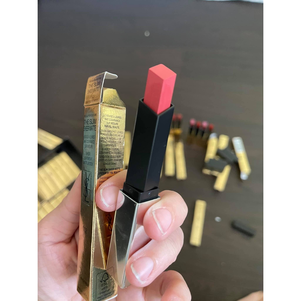 Son YSSL The Slim Sheer matte màu 112