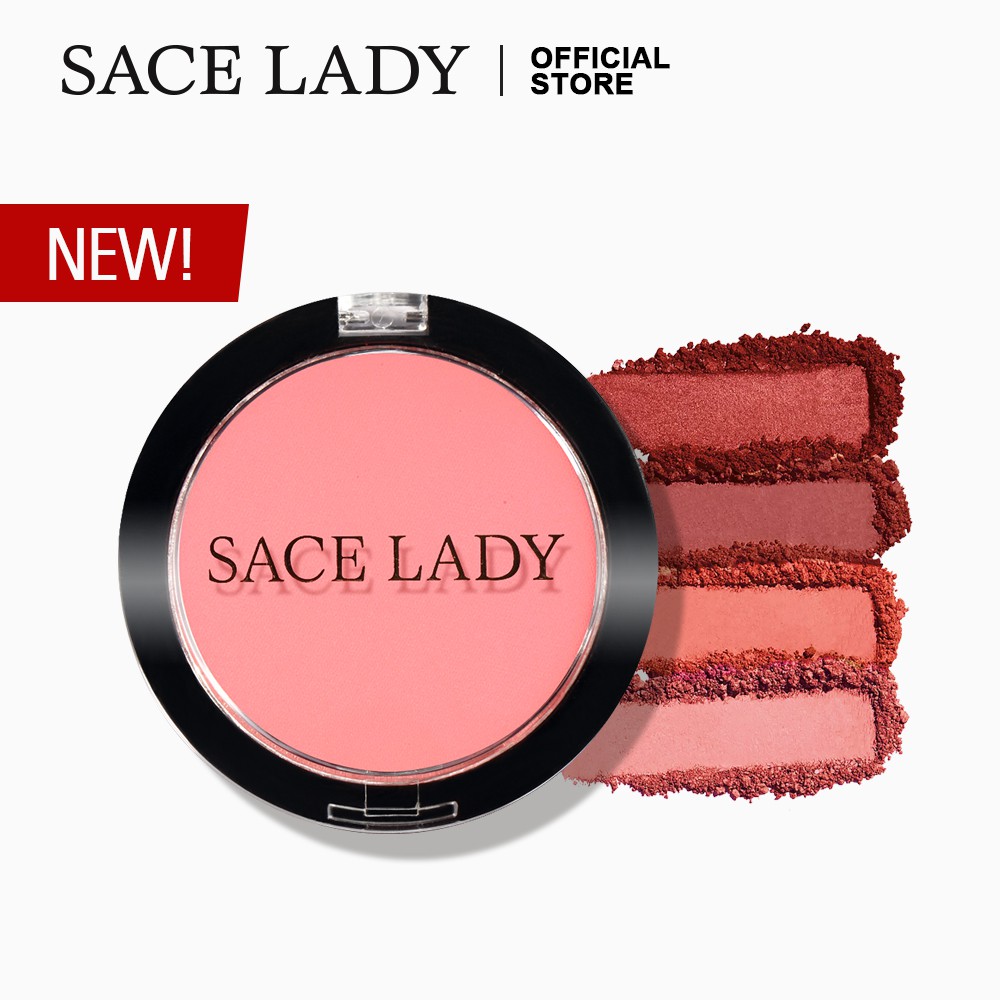 SACE LADY Phấn má hồng dạng nén lâu trôi làm sáng da