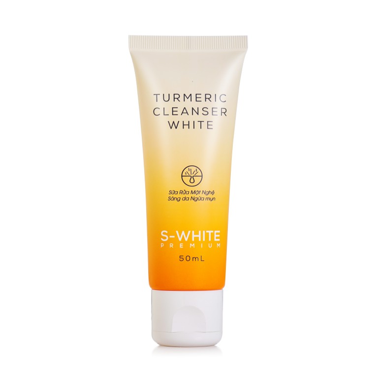 Sữa Rửa Mặt Nghệ Nhật Turmeric Cleanser White (S-White) ngăn ngừa mụn, làm trắng da chuyên dùng cho da nhạy cảm