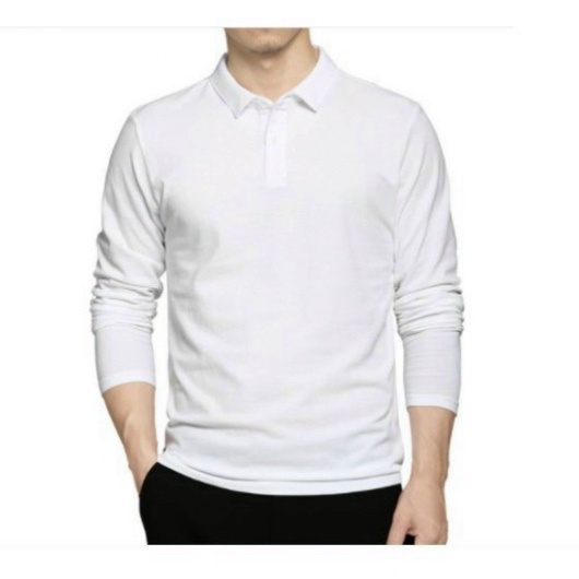 Áo Polo Nam Tay Dài Phong Cách Trẻ Trung Basic - Áo Thun Thu Đông Dài Tay Kiểu Dáng Đơn Giản Cao Cấp | BigBuy360 - bigbuy360.vn