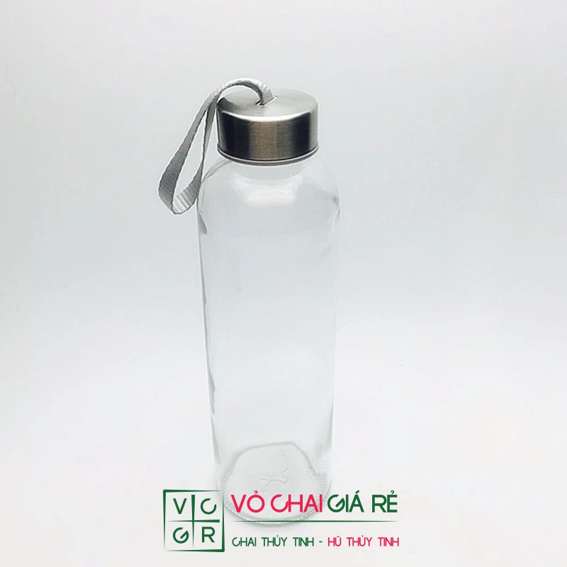 CHAI THỦY TINH DUNG TÍCH 500ML CÓ DÂY XÁCH