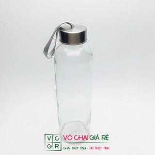 CHAI THỦY TINH DUNG TÍCH 500ML CÓ DÂY XÁCH