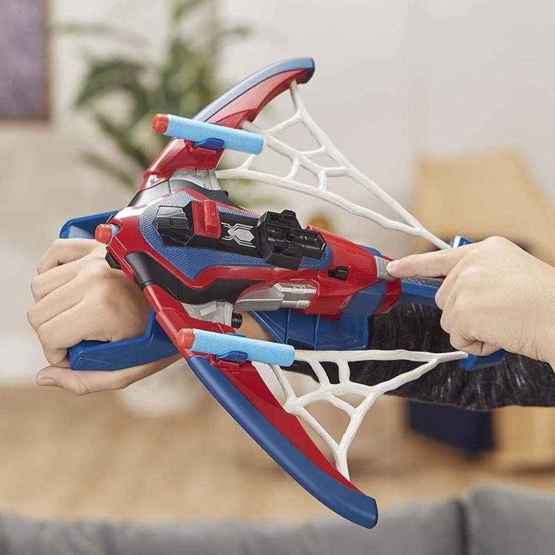 Đồ chơi cung tên người Nhện Spiderman vận động ngoài trời dạng nè, phóng tiêu xốp