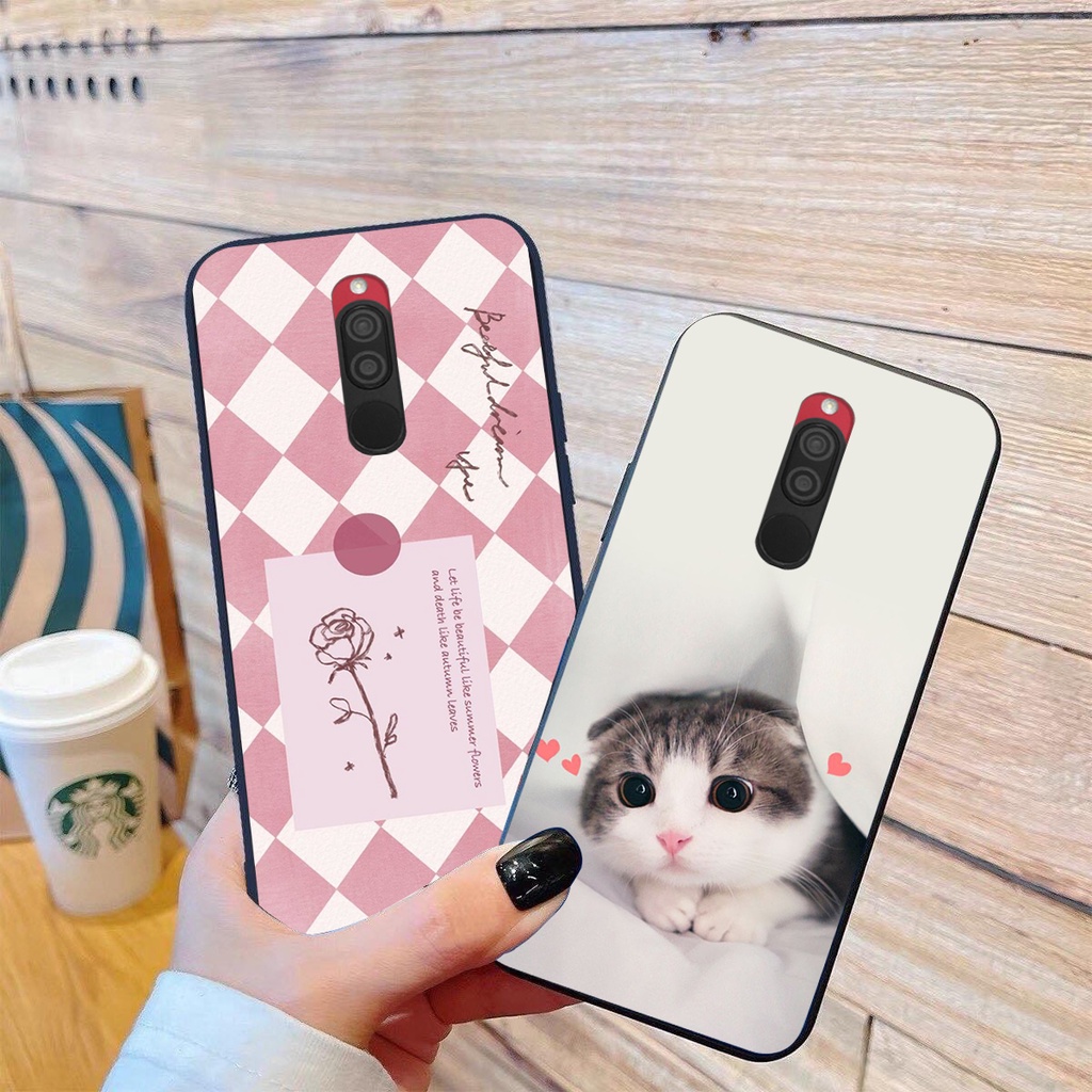 Ốp lưng Xiaomi REDMI 8 in hình cao cấp mẫu kẻ caro,mikenbe@r siêu hot