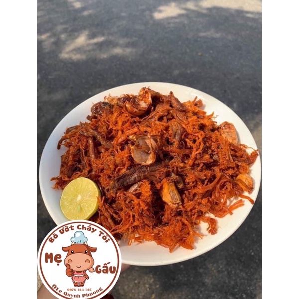 BÒ KHÔ ƯỚT CHÁY TỎI 200gram - đồ ăn vặt Hà Nội đặc biệt thơm ngon nhà Mẹ Gấu