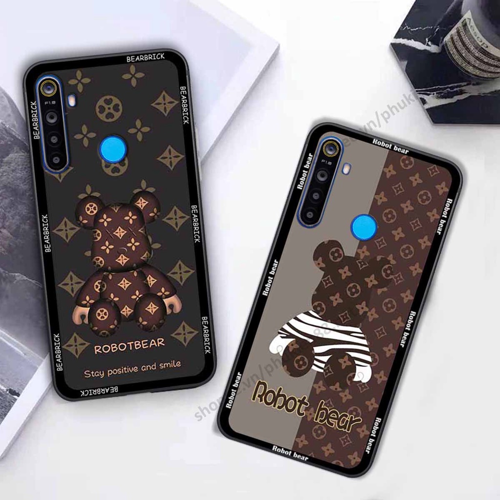 Ốp Realme 5 / 5 Pro / C3 bear, k@ws thương hiệu phong cách ốp lưng thời trang cao cấp