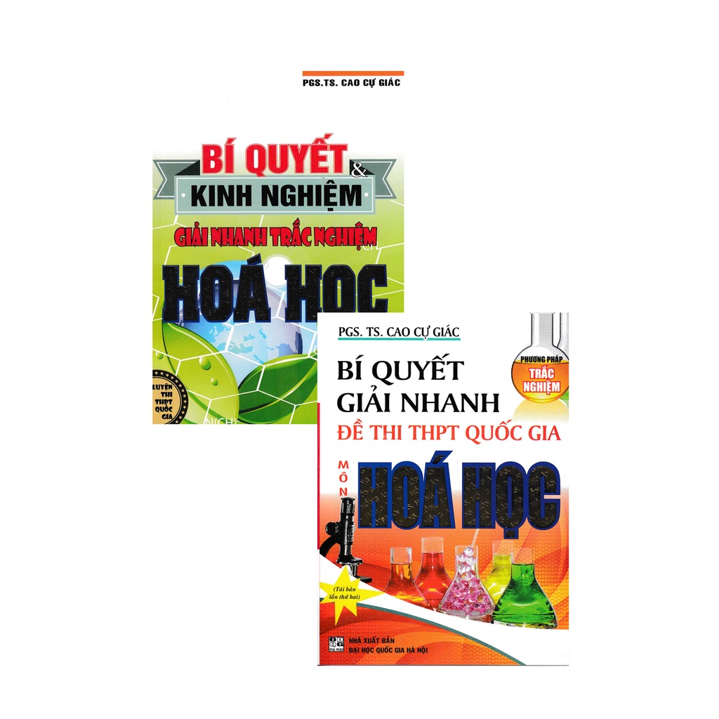Sách - Combo Bí Quyết Kinh Nghiệm Giải Nhanh Trắc Nghiệm Hóa Học , Bí Quyết Giải Nhanh Đề Thi THPT Quốc Gia Hoá Học
