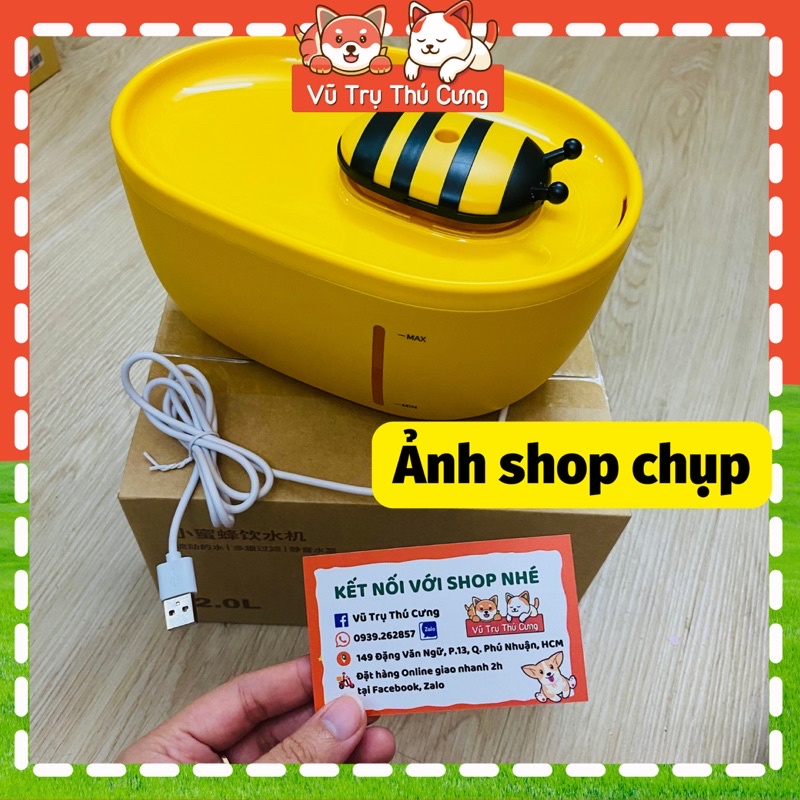 (Có bảo hành) Máy lọc nước cho Chó mèo dung tích 2 lít, giúp thú cưng uống nhiều nước hơn