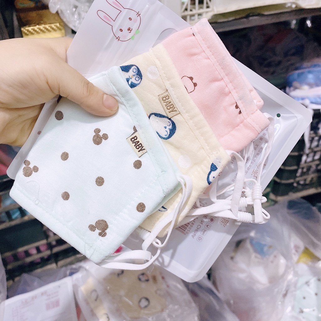 Khẩu trang vải cho trẻ em cho bé 2-5 tuổi ( sỉ lẻ )