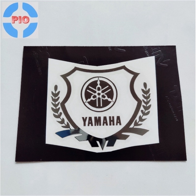 Tem Dán Kim Loại Cán Mỏng cao cấp logo Honda, Yamaha, Click Thái trang trí xe máy, nón bảo hiểm chống thấm nước