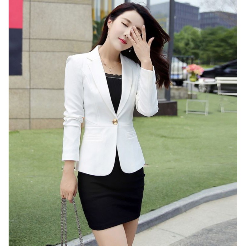 áo vest nữ công sở dáng Hàn Quốc