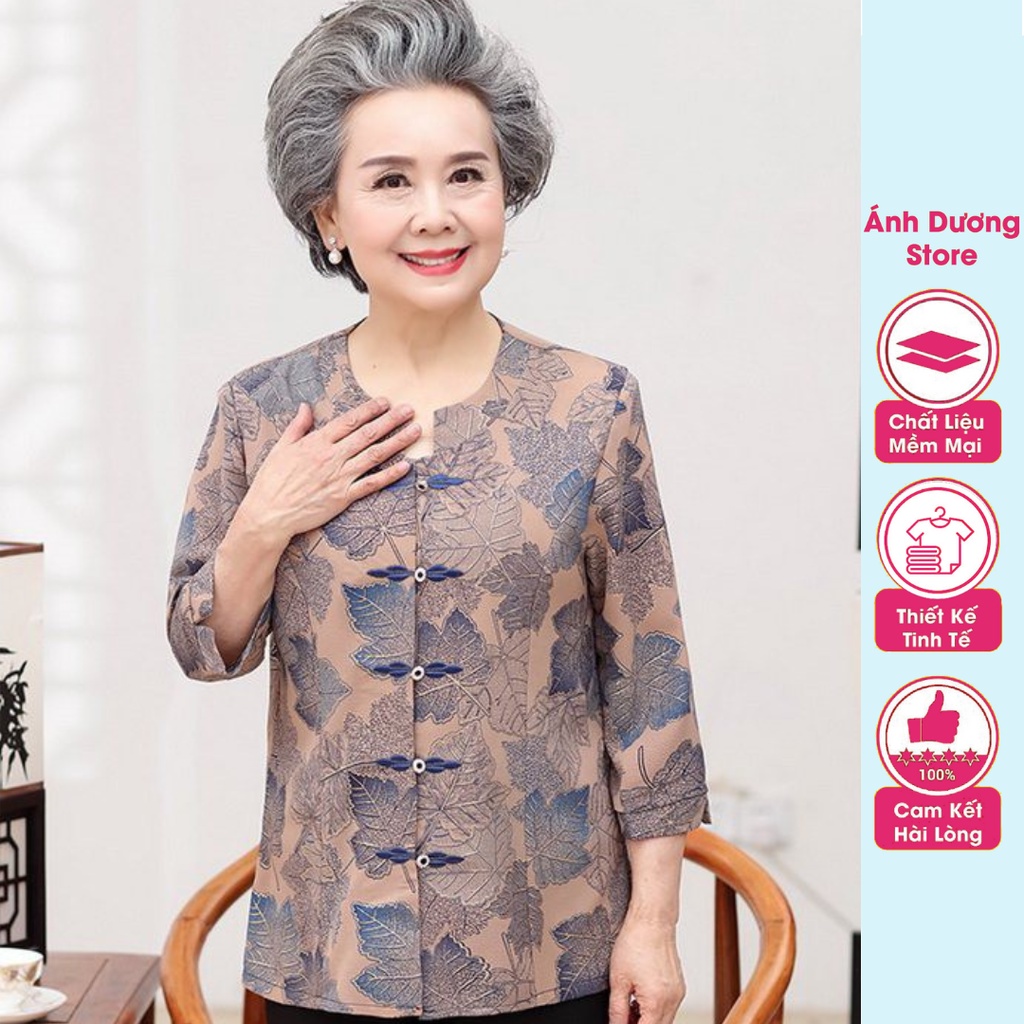Bộ Quần Áo Trung Niên Dài Tay Thiết Kế Sàn Trọng Lịch Sự