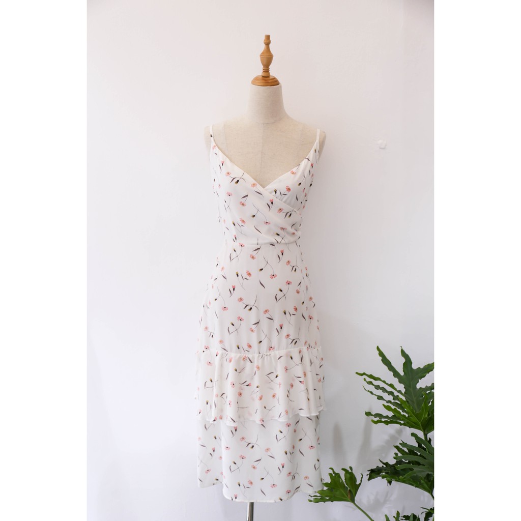 HEYBEE Đầm voan hoa 2 dây Rylee HT556 | BigBuy360 - bigbuy360.vn