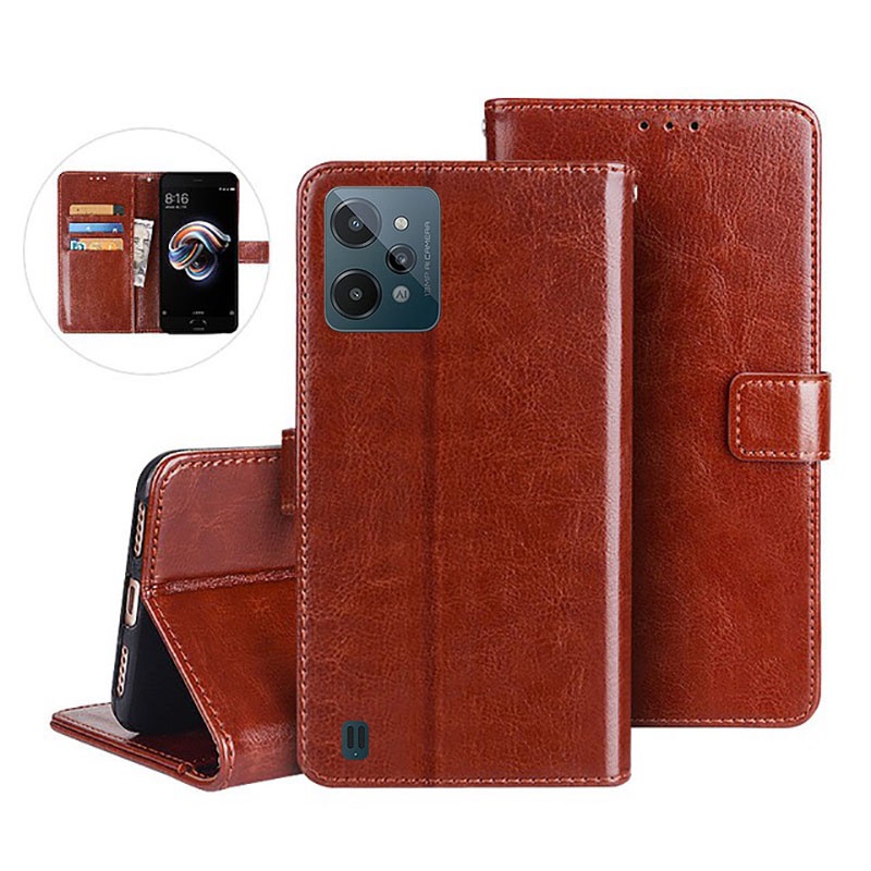 Bao Da Điện Thoại Dạng Ví Nắp Lật Mềm Có Ngăn Đựng Thẻ Đa Năng Cho Realme C31 Narzo 50A Prime Narzo 50 C31 Narzo50APrime 2022