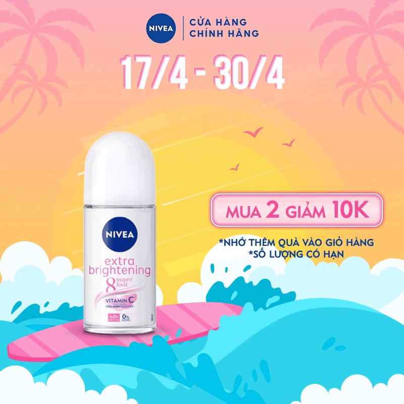 Lăn Ngăn Mùi NIVEA Sáng Mịn Tối Ưu 50ml 83747