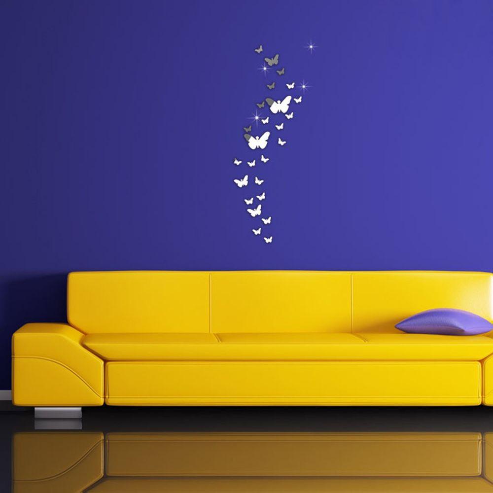 CONOPERY Bộ 25 Miếng Dán Trang Trí Hình Bướm 3D DIY