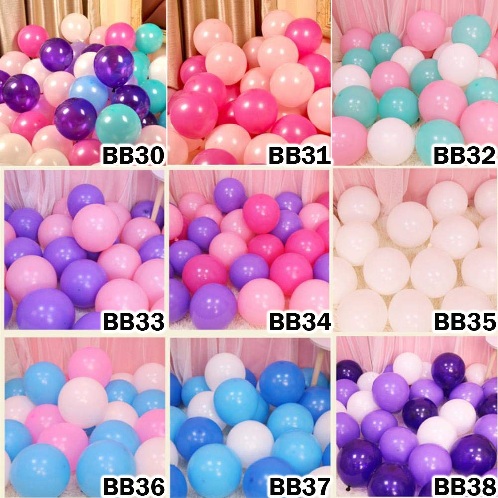 10 bong bóng phối độc đáo lạ mắt màu pastel Balloon party Happy birthday wedding mã 19 đến 36