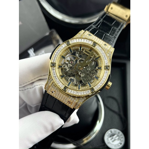 HUBLOT Armillary Full Đá - Đồng Hồ Nam 42mm Cao Cấp