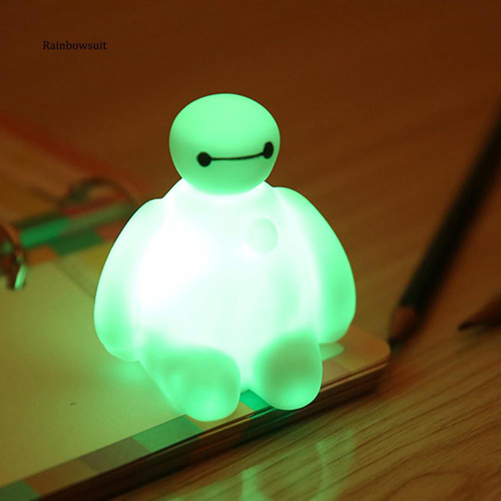 Đèn Ngủ Tạo Hình Baymax Hoạt Hình Có Thể Thay đổi Màu Sắc Cực Kì Dễ Thương