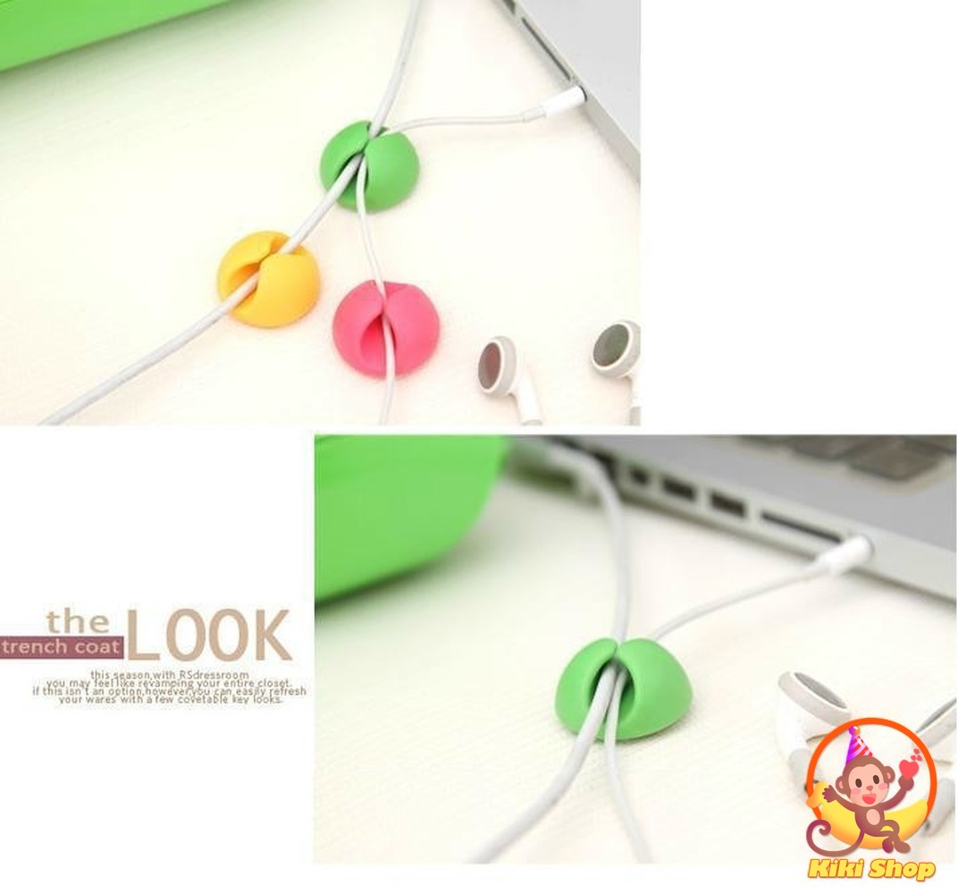 Cable Organizer Silicone USB Cable Winder Desktop Tidy Management Clips Cable Holder for Mouse Headphone Wire Organizer | BigBuy360 - bigbuy360.vn