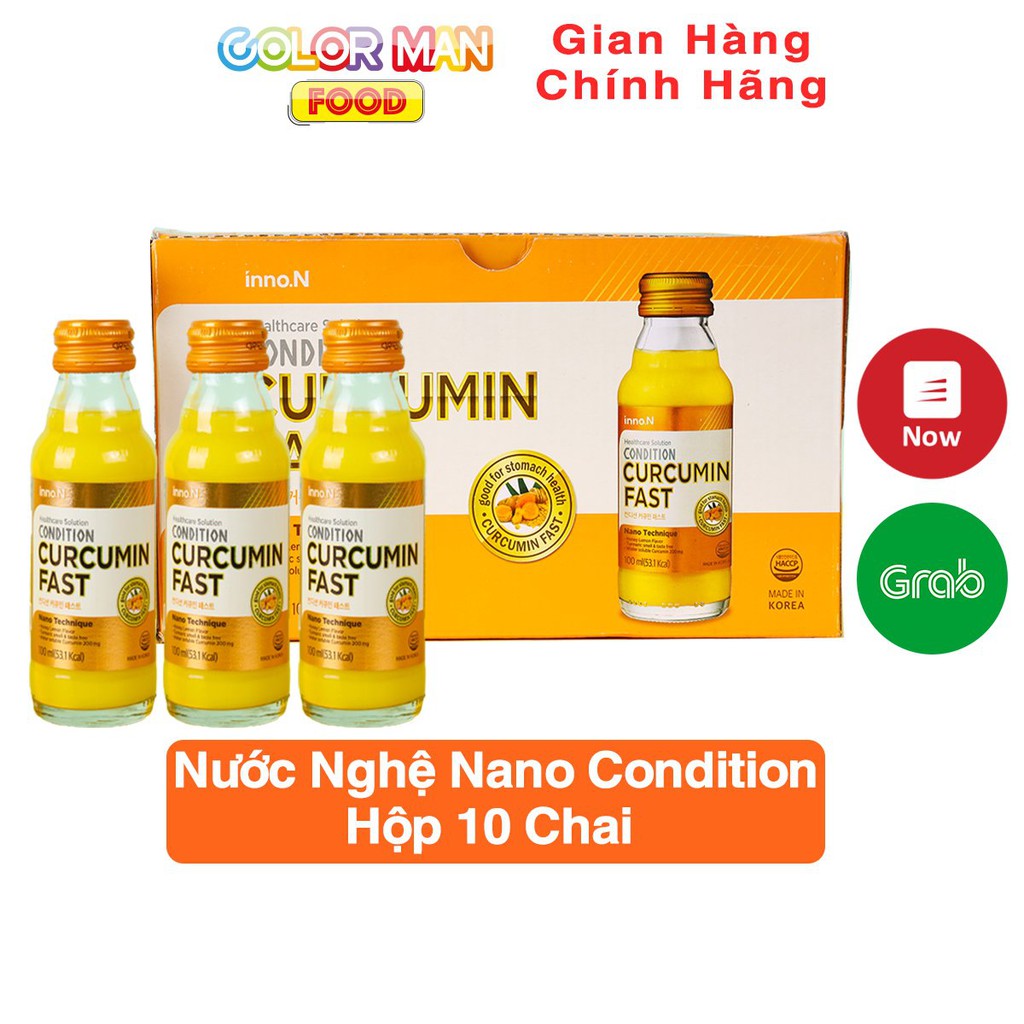 [DATE 01/09/24]Hộp 10 Chai nước Nghệ Nano Condition 100ml