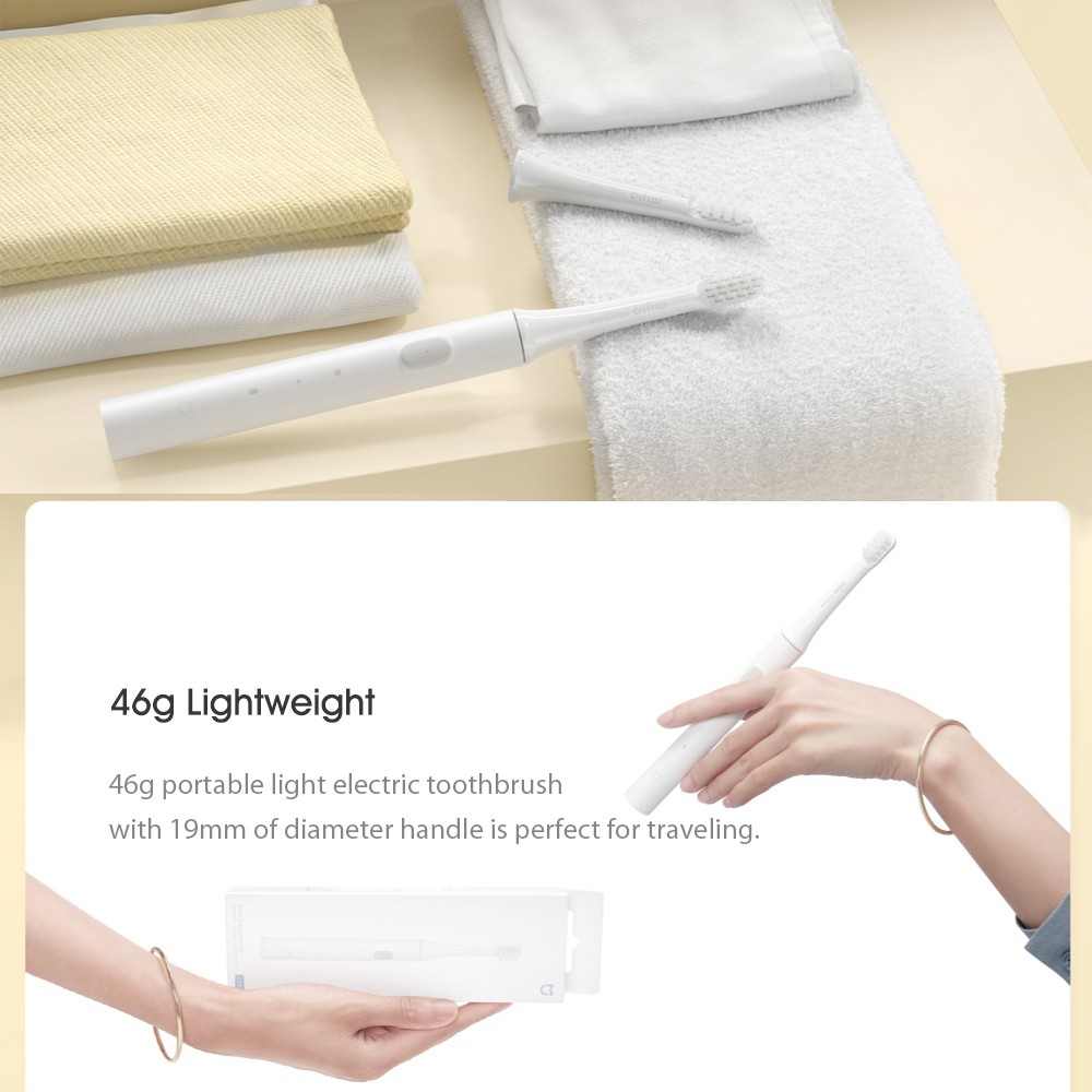 New Xiaomi Mijia T100 Sonic Electric Toothbrush Adult Ultrasonic Automatic Toothbrush USB Rechargeable Waterproof Gum