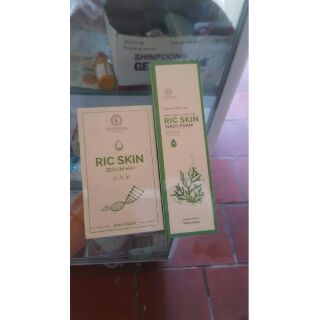 Combo sữa rửa mặt v serum Ric skin