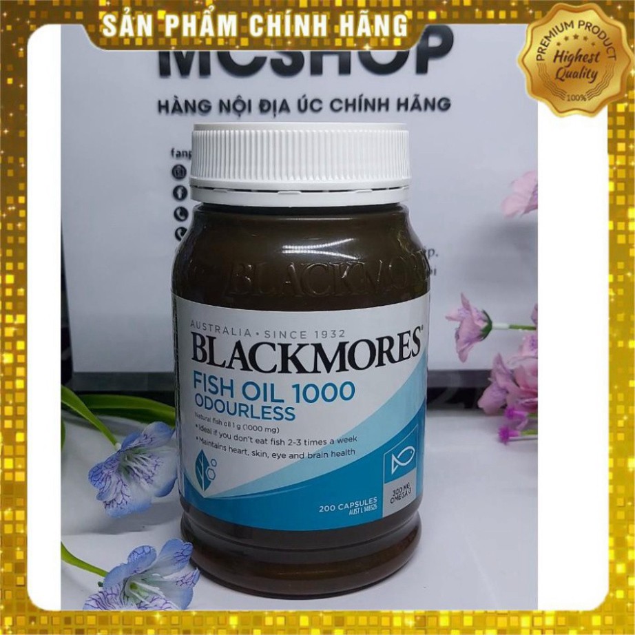 GIÁ CỰC ĐÃ [chính Hãng] Dầu cá Fish Oil blackmores 1500 oudrsless GIÁ CỰC ĐÃ