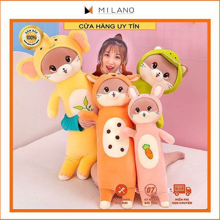 ❤️Sale Khủng❤️ Gối ôm gấu bông hình thú siêu đáng yêu cute size 100cm