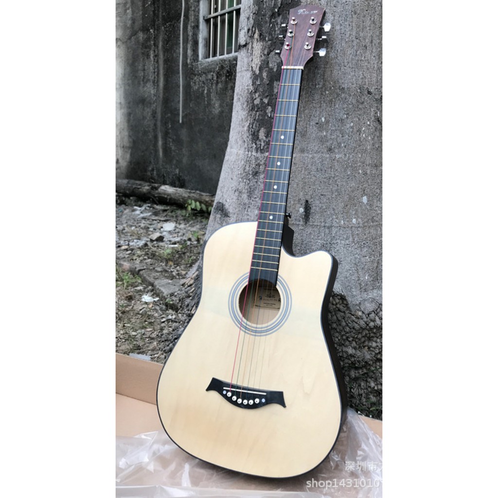 RẺ NHẤT THỊ TRƯỜNG Đàn Guitar Thùng Dáng Khuyết Gỗ Hồng Đào