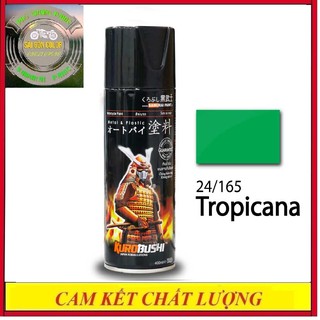 Sơn xịt xe máy samurai 24/165 màu xanh lá tropicana