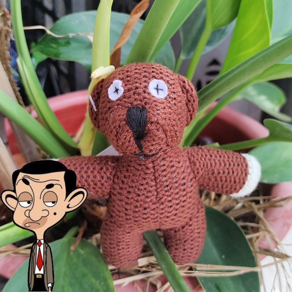 Móc khóa Gấu bông Teddy Mr.Bean phiên bản mini kích thước 12cm