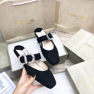 Giày bệt quai đá sục quai đá jimmychoo hàng cao cấp fullbox